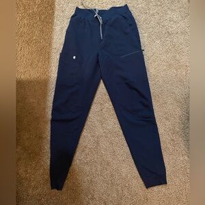 Fabletics medium jogger navy scrub bottoms